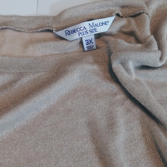 Rebecca Malone blouse 3X - Picture 3 of 4